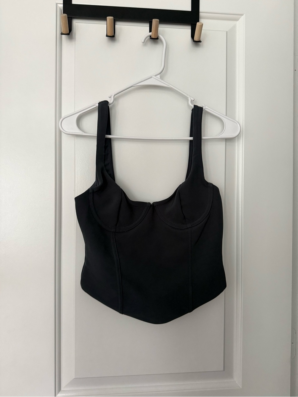 White Fox Dark Grey Corset